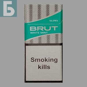 Заказать сигареты блоками Сигареты Brut Slim White Mint (Брут Слим Вайт Мята)