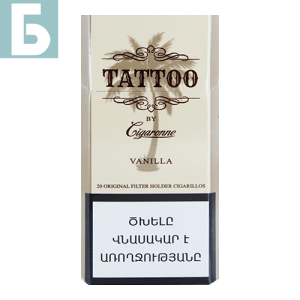Заказать сигареты блоками Сигареты Cigaronne Tattoo Superslims Vanilla (Сигарон Тату Ваниль Суперслимс)