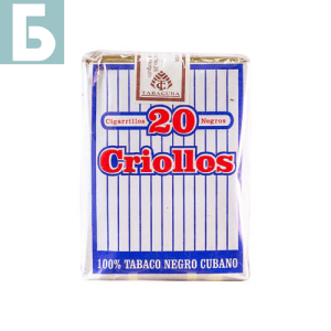 Заказать сигареты блоками Сигареты Criollos Sin Filtre (Криоллос без фильтра, Куба), пачка