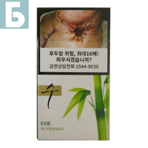 Заказать сигареты блоками Сигареты Esse Soo 1 mg Bamboo South Korea (Эссе 1 мг Бамбуковый Фильтр (Южная Корея, пачка))