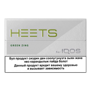 Заказать сигареты блоками Стики Heets Green Zing Selection (Казахстан)
