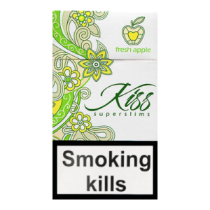 Заказать сигареты блоками Сигареты Kiss Fresh Apple (Кисс Зеленое Яблоко)