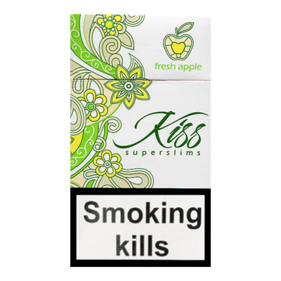 Заказать сигареты оптом Сигареты Kiss Fresh Apple (Кисс Зеленое Яблоко) Заказать сигареты блоками Сигареты Kiss Fresh Apple (Кисс Зеленое Яблоко)