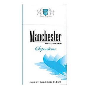 Заказать сигареты блоками Сигареты Manchester Blue Superslims (Манчестер Блю Суперслимс)