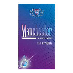 Заказать сигареты блоками Сигареты Manchester Blue Mist (Манчестер Черника с Ментолом с кнопкой)