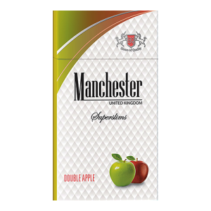 Заказать сигареты блоками Сигареты Manchester Double Apple Superslims (Манчестер Двойное Яблоко Суперслимс)