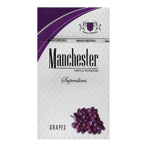 Заказать сигареты оптом Сигареты Manchester Grapes Superslims (Манчестер Виноград Суперслимс) Заказать сигареты блоками Сигареты Manchester Grapes Superslims (Манчестер Виноград Суперслимс)