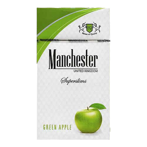 Заказать сигареты оптом Сигареты Manchester Green Apple Superslims (Манчестер Зеленое яблоко Суперслимс) Заказать сигареты блоками Сигареты Manchester Green Apple Superslims (Манчестер Зеленое яблоко Суперслимс)
