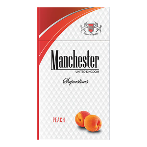 Заказать сигареты блоками Сигареты Manchester Peach Superslims (Манчестер Персик Суперслимс)