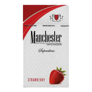 Заказать сигареты блоками Сигареты Manchester Strawberry Superslims (Манчестер Клубника Суперслимс)