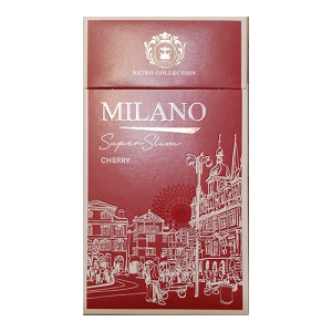 Заказать сигареты блоками Сигареты Milano Retro Collection Superslims Cherry (Милано Ретро Вишня Суперслим)