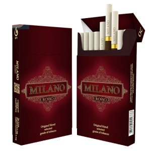 Заказать сигареты блоками Сигареты Milano Rosso Superslims (Милано Вишня Суперслимс)
