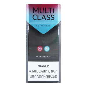 Заказать сигареты блоками Cигареты Multi Class Slim Size Aquamarine (Мульти Класс Слим Аквамарин)