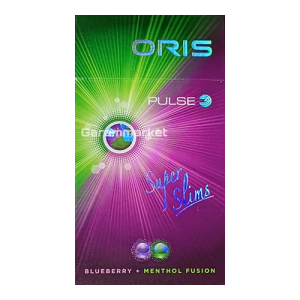 Заказать сигареты блоками Сигареты Oris Pulse Blueberry Menthol Superslims (Орис Пульс Черника Ментол Суперслимс)