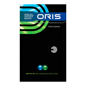 Заказать сигареты оптом Сигареты Oris Twin Sense Spearmint Menthol King Size (Орис Твин Сенс Мята Кинг Сайз) Заказать сигареты блоками Сигареты Oris Twin Sense Spearmint Menthol King Size (Орис Твин Сенс Мята Кинг Сайз)