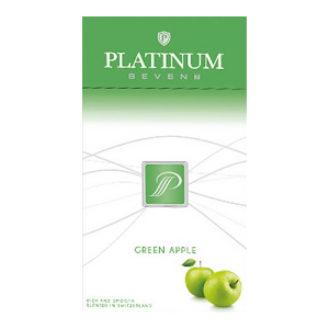 Заказать сигареты блоками Сигареты Platinum Seven Superslims Green Apple (Платинум Суперслимс Яблоко)