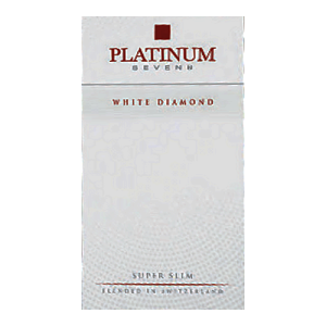 Заказать сигареты блоками Сигареты Platinum Seven Superslims White Diamond (Платинум Суперслимс Вайт Даймонд)