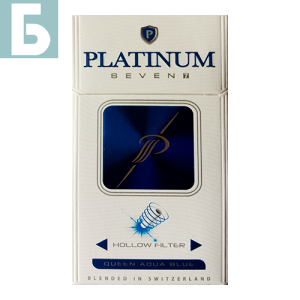 Заказать сигареты блоками Сигареты Platinum Seven Queen Aqua Blue (Платинум Компакт Аква Блю Мунштук)