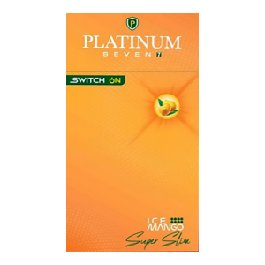 Заказать сигареты блоками Сигареты Platinum Seven Superslims Ice Mango (Платинум Суперслимс Манго)