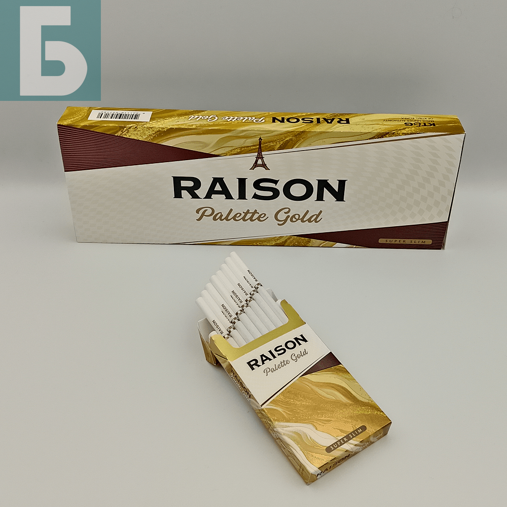 Заказать сигареты оптом Сигареты Raison Palette Gold Superslims (Рейсон Палет Голд Суперслим) Заказать сигареты блоками Сигареты Raison Palette Gold Superslims (Рейсон Палет Голд Суперслим)
