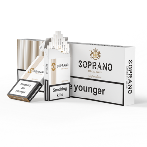 Заказать сигареты блоками Сигареты Soprano Special White Superslim (Сопрано Спешл Сильвер Суперслим)