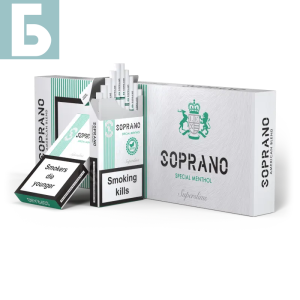 Заказать сигареты блоками Сигареты Soprano Menthol Superslims (Сопрано Ментол Суперслим)