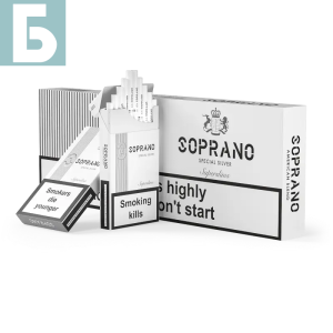Заказать сигареты блоками Сигареты Soprano Special Silver Superslims (Сопрано Сильвер Суперслим)