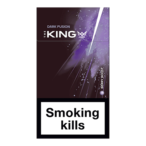 Заказать сигареты оптом Сигареты The King Dark Fusion Berry Boost (Кинг Дарк Фьюжен Ягоды Буст) Заказать сигареты блоками Сигареты The King Dark Fusion Berry Boost (Кинг Дарк Фьюжен Ягоды Буст)